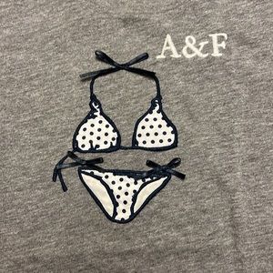 Abercrombie & Fitch tee bikini top ladies Medium
